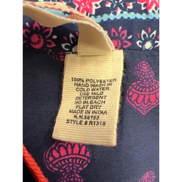 NWT Raga Womens Blue Printed Polyester V-Neck The Megan Tunic Dress Size M - Picture 9 of 11